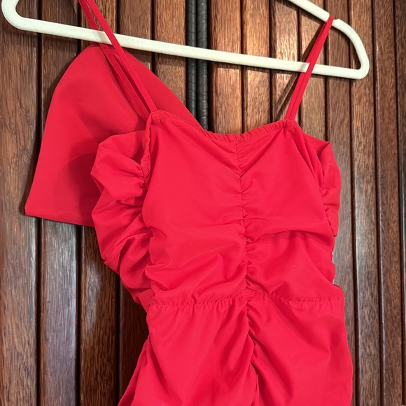 ZARA RUCHED BOW DRESS - Picture 7 of 8